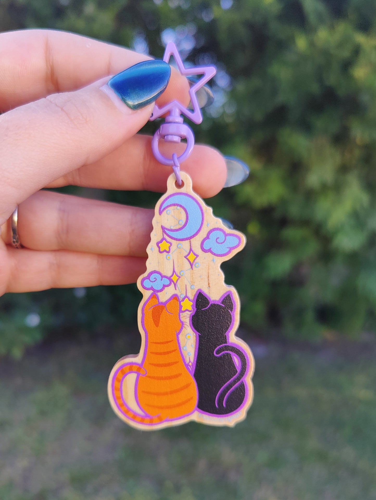 Cat-stellation 3" Wooden Charm