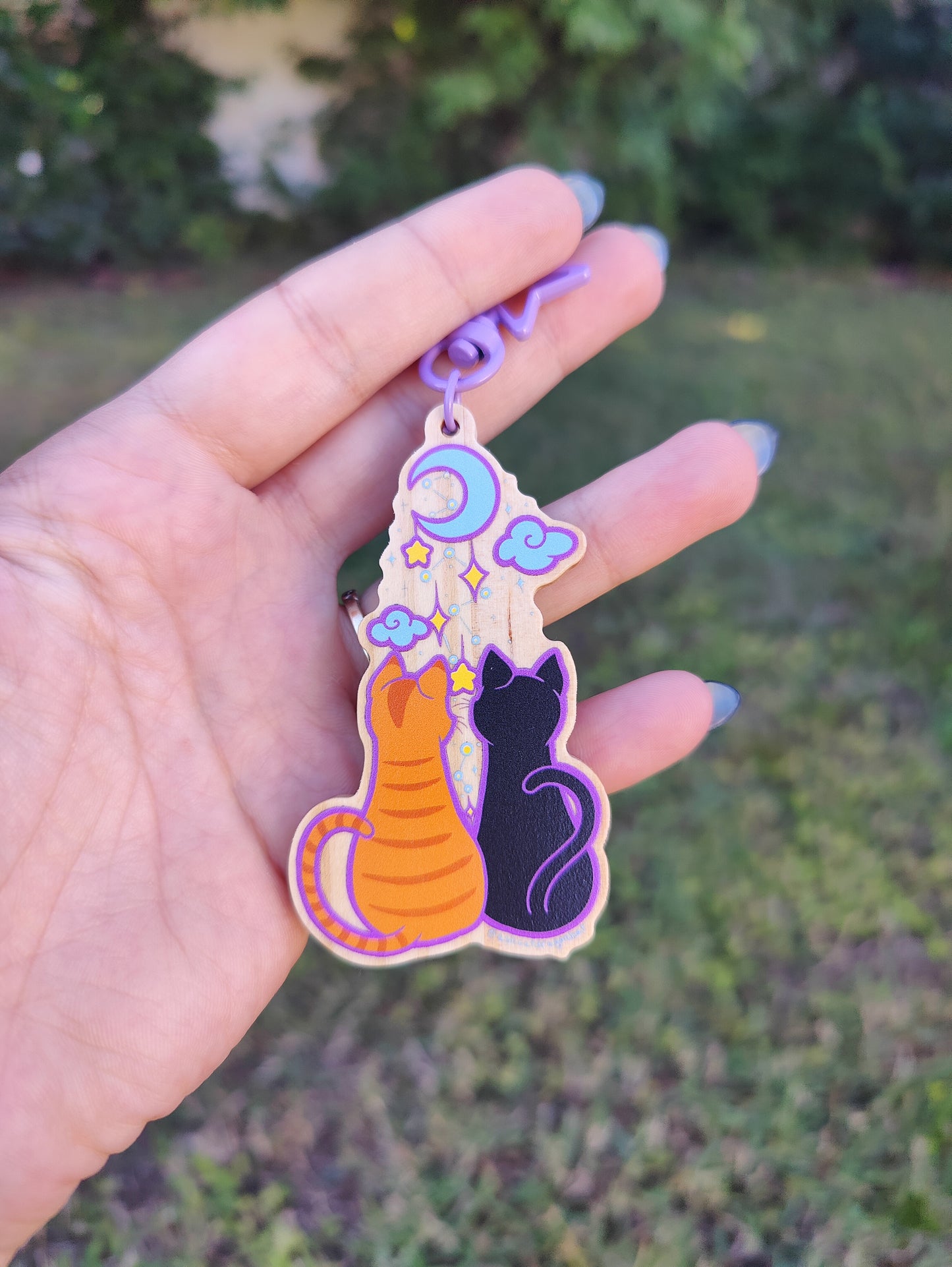 Cat-stellation 3" Wooden Charm