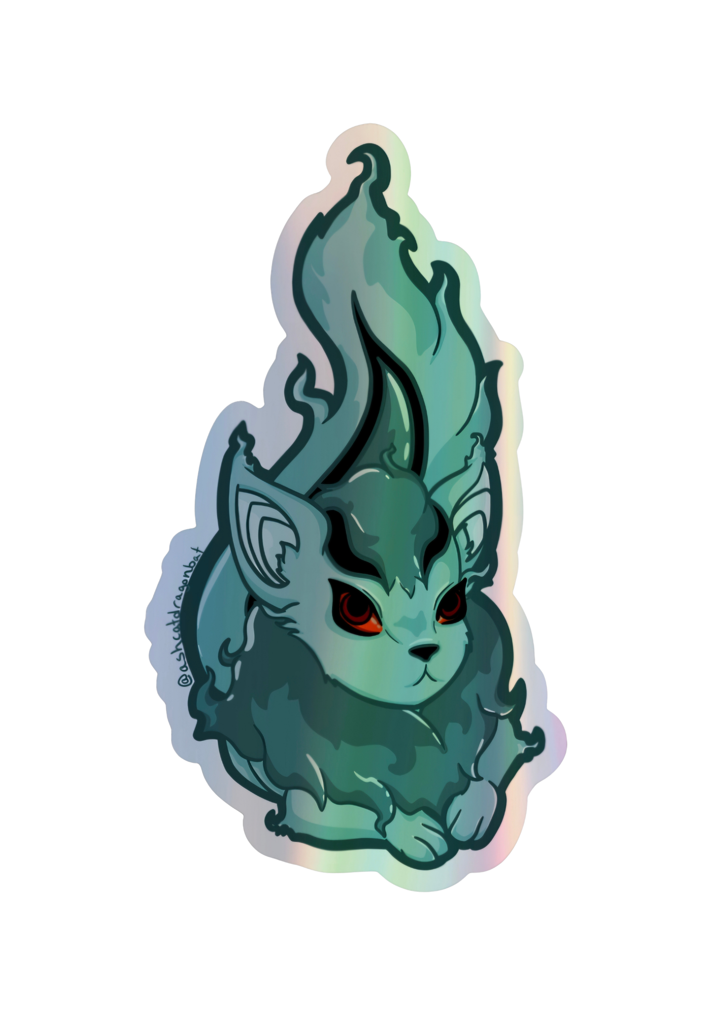 Ghost Xwee Virtual Pet 4.5" Holographic Sticker