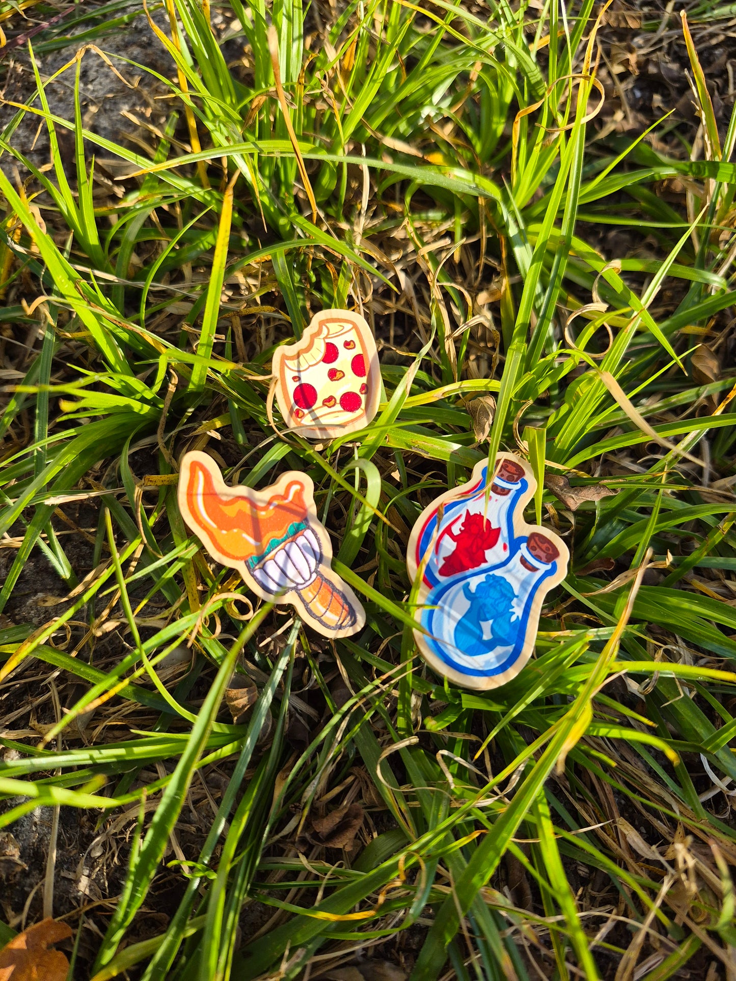 Virtual Pet Items Wooden Pin Filler Set