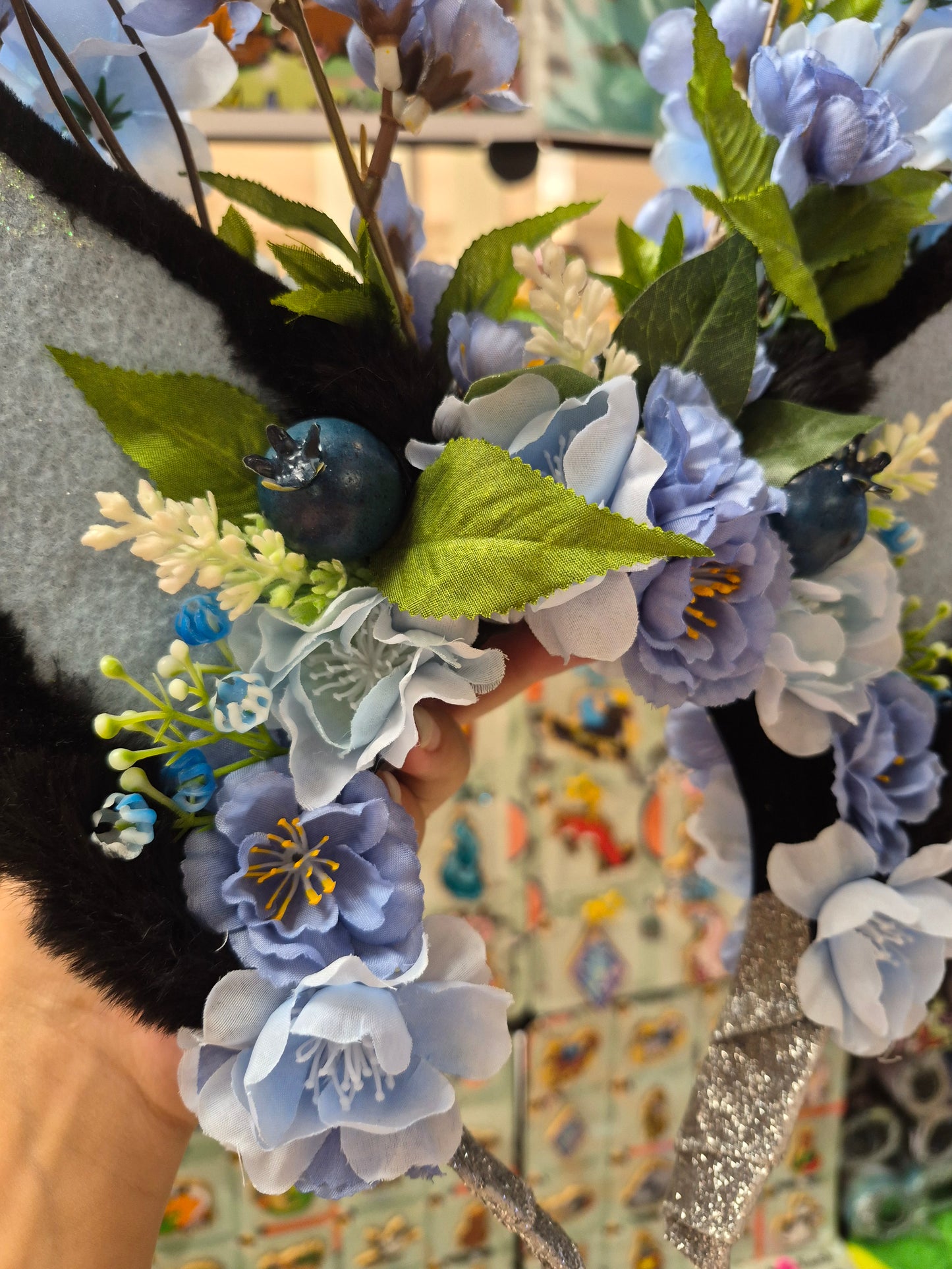 Blueberry Canine Flowercrown