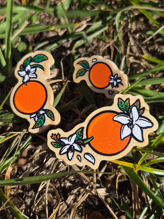 Oranges Wooden Pin Filler Set