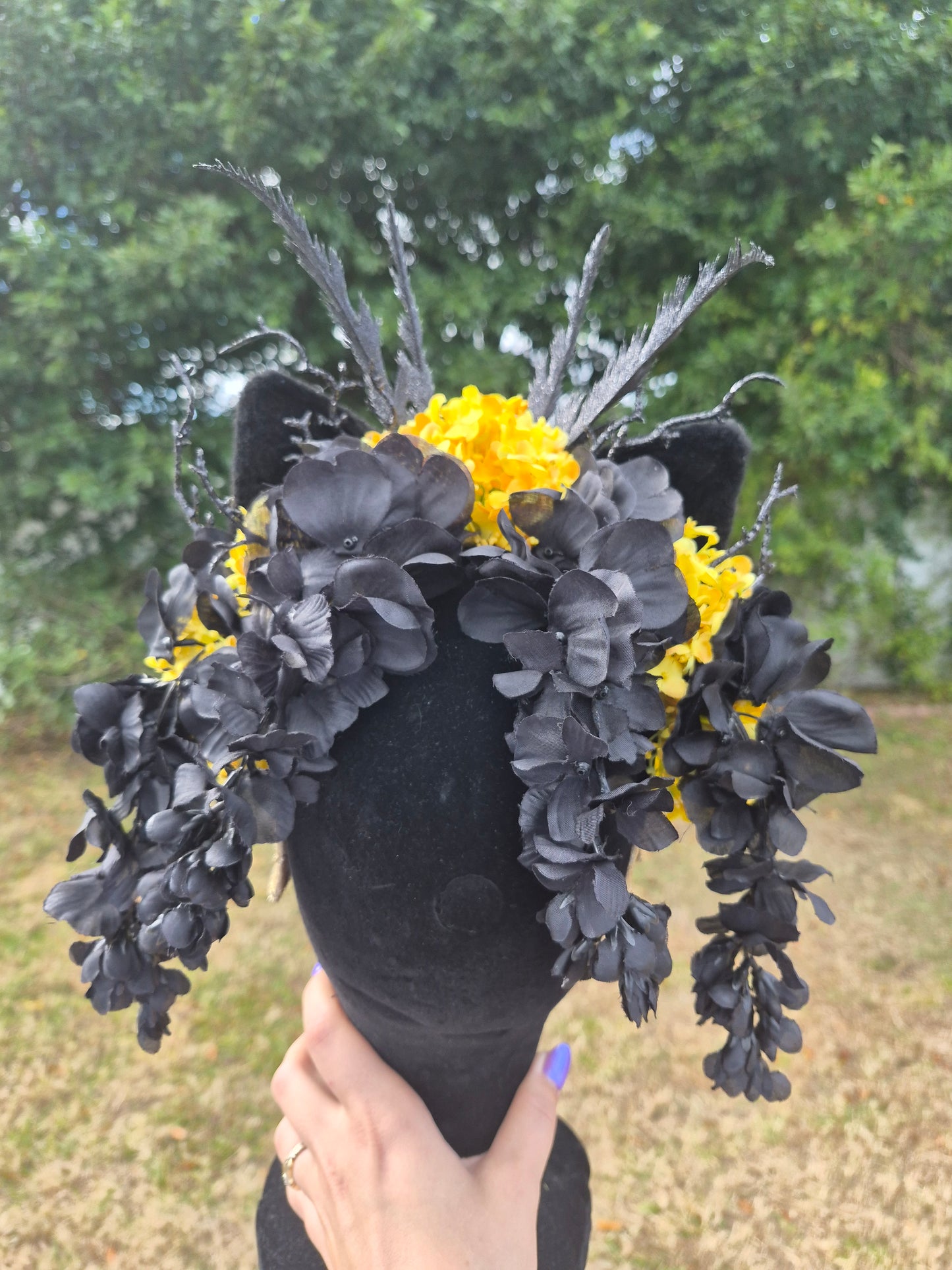 Starry Night Small Cat-Eared Flower Crown