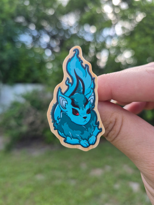Ghost Xwee Virtual Pet 2" Wooden Pin