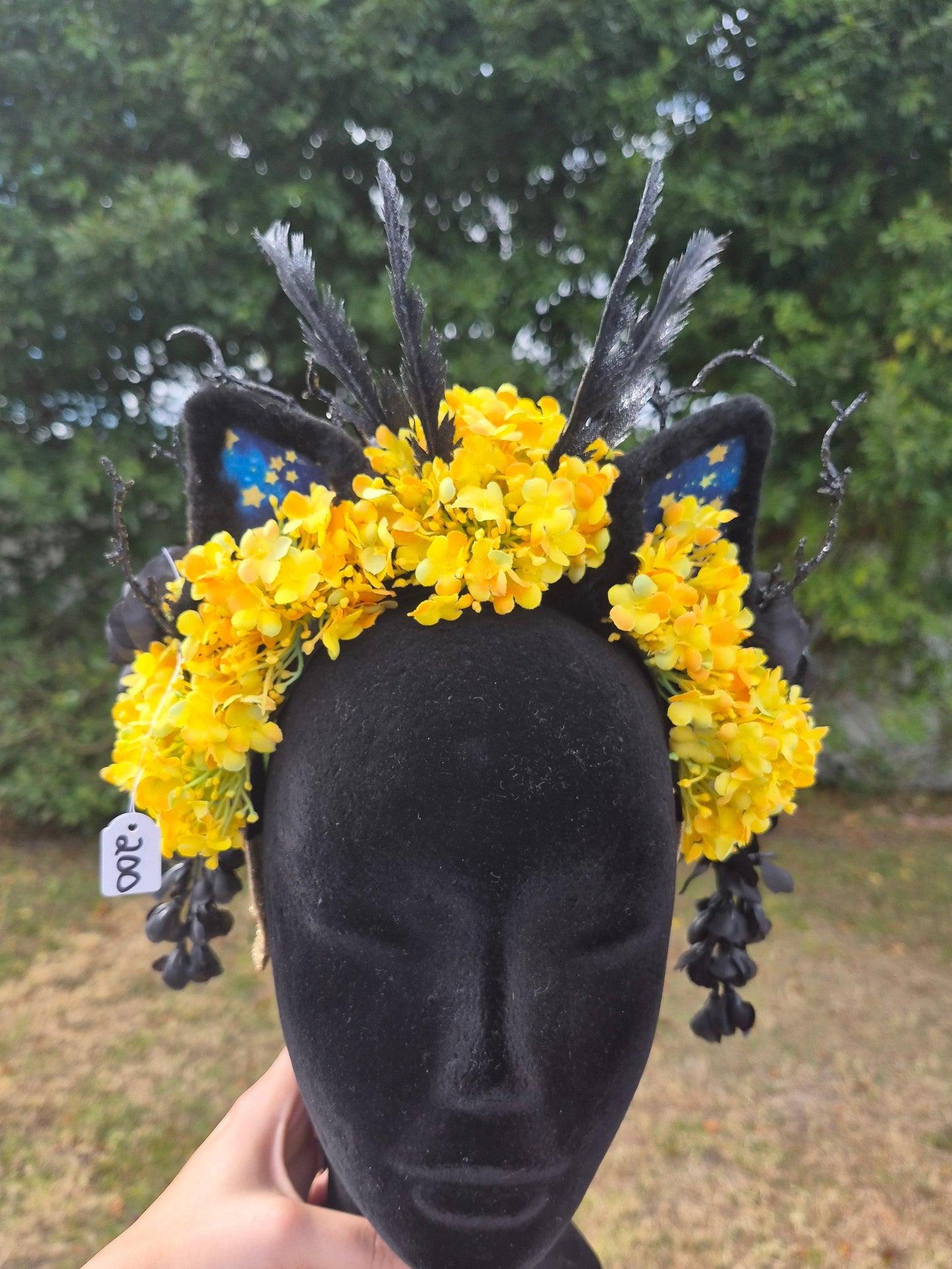 Starry Night Small Cat-Eared Flower Crown