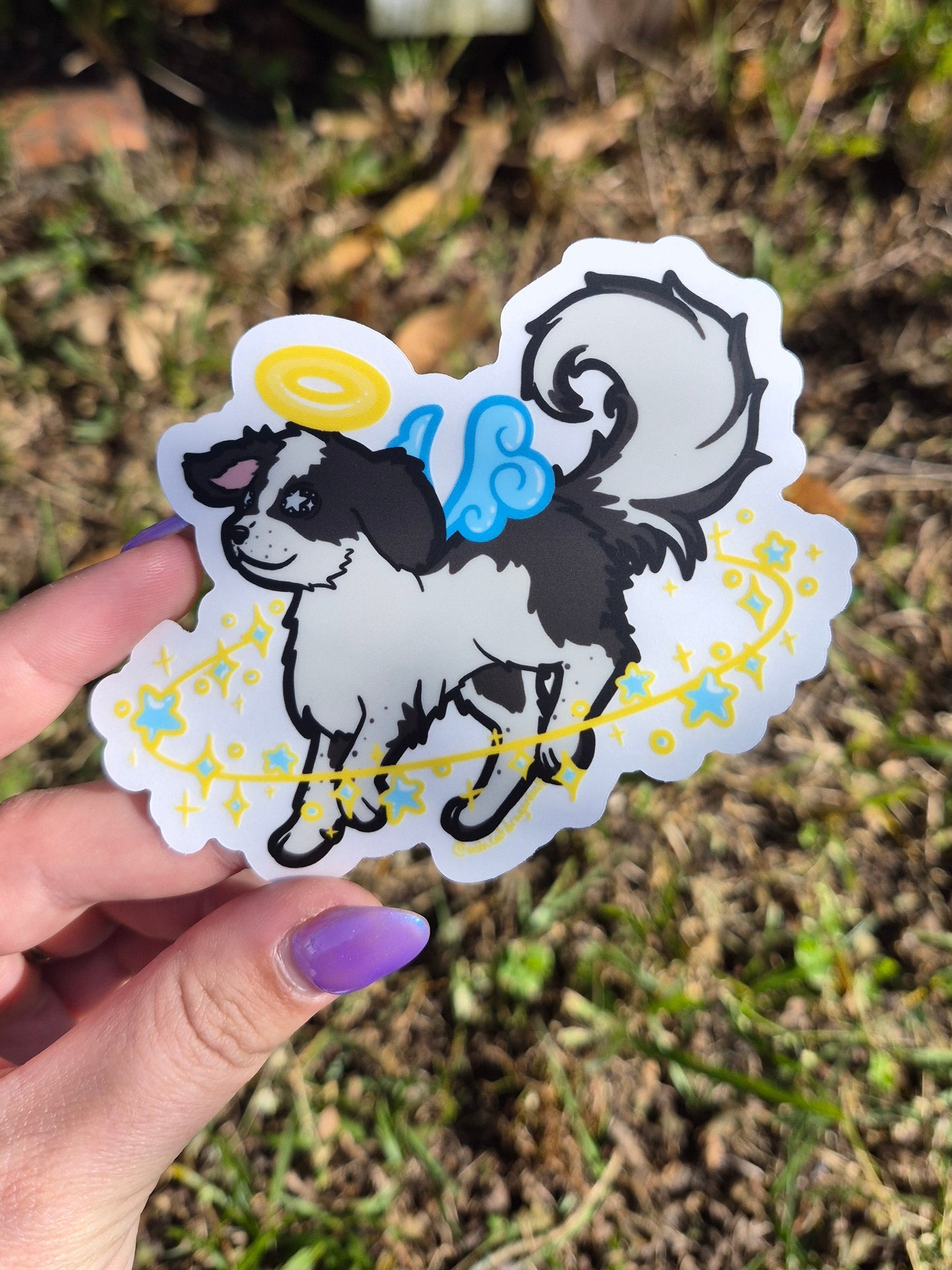 Shi-Tzu Angel 4" Clear Matte Sticker