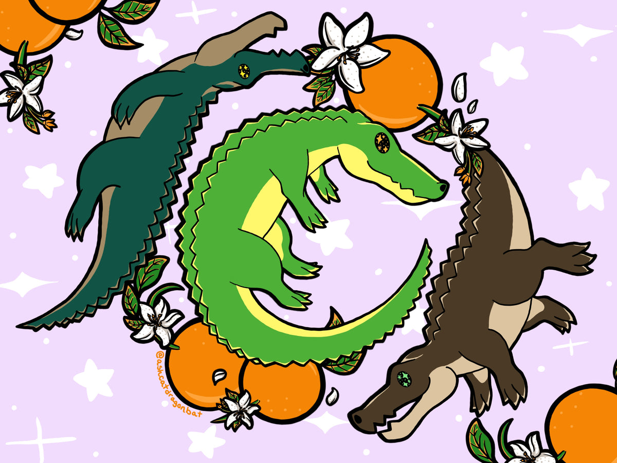 Alligator Trio Full-Size Fleece Blanket 200x150cm *PRE-ORDER*