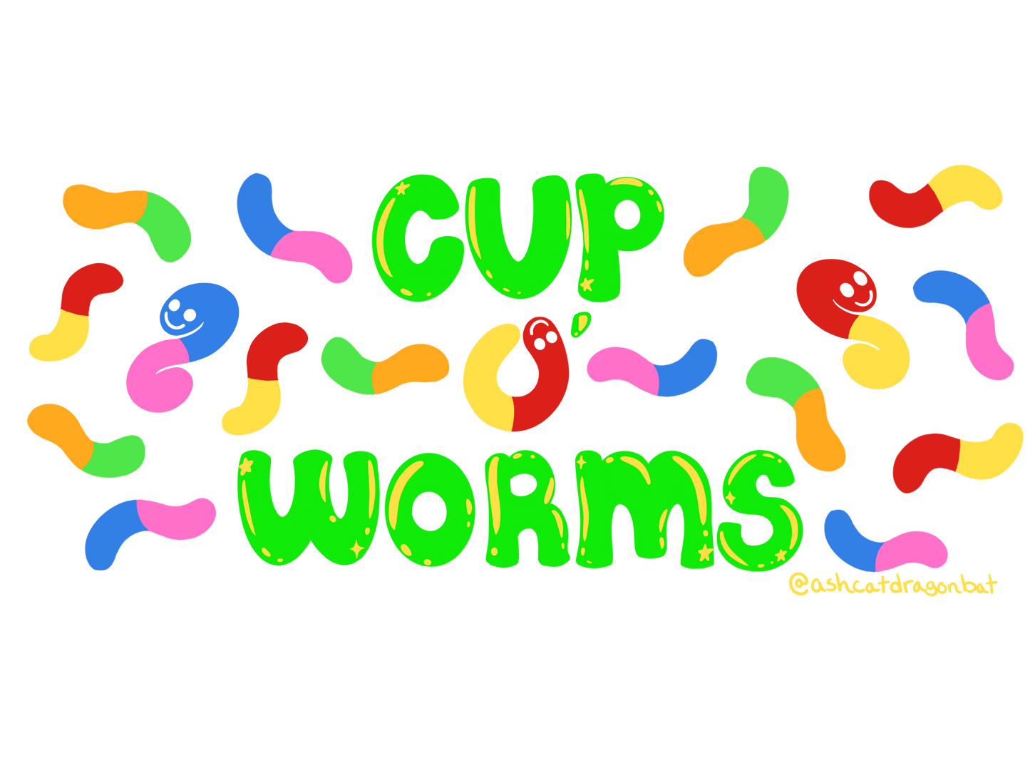 Cup O' Worms 16oz Glass Can