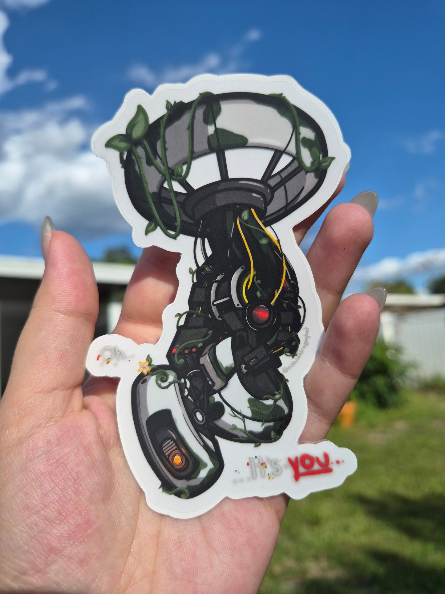 "Oh... It's You..." 5" Clear Matte Sticker
