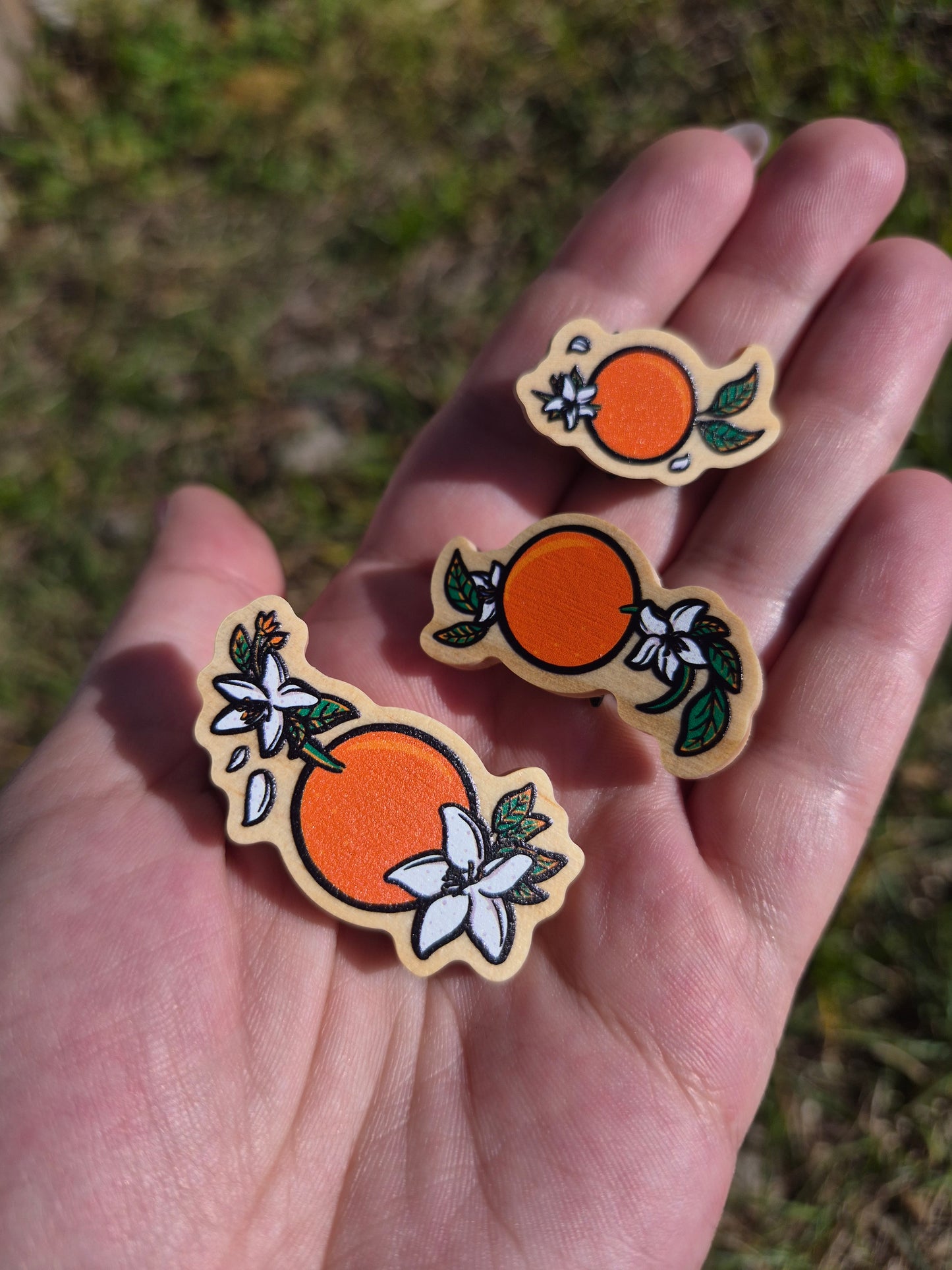 Oranges Wooden Pin Filler Set