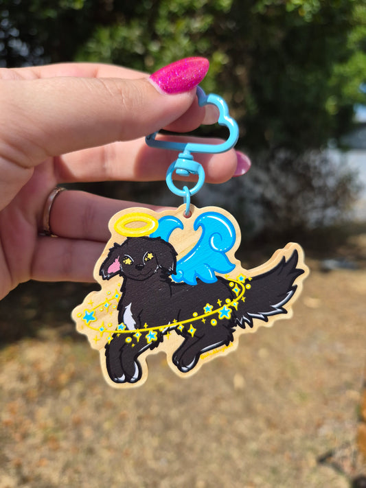 Labrador-Retriever Angel 3" Wooden Charm