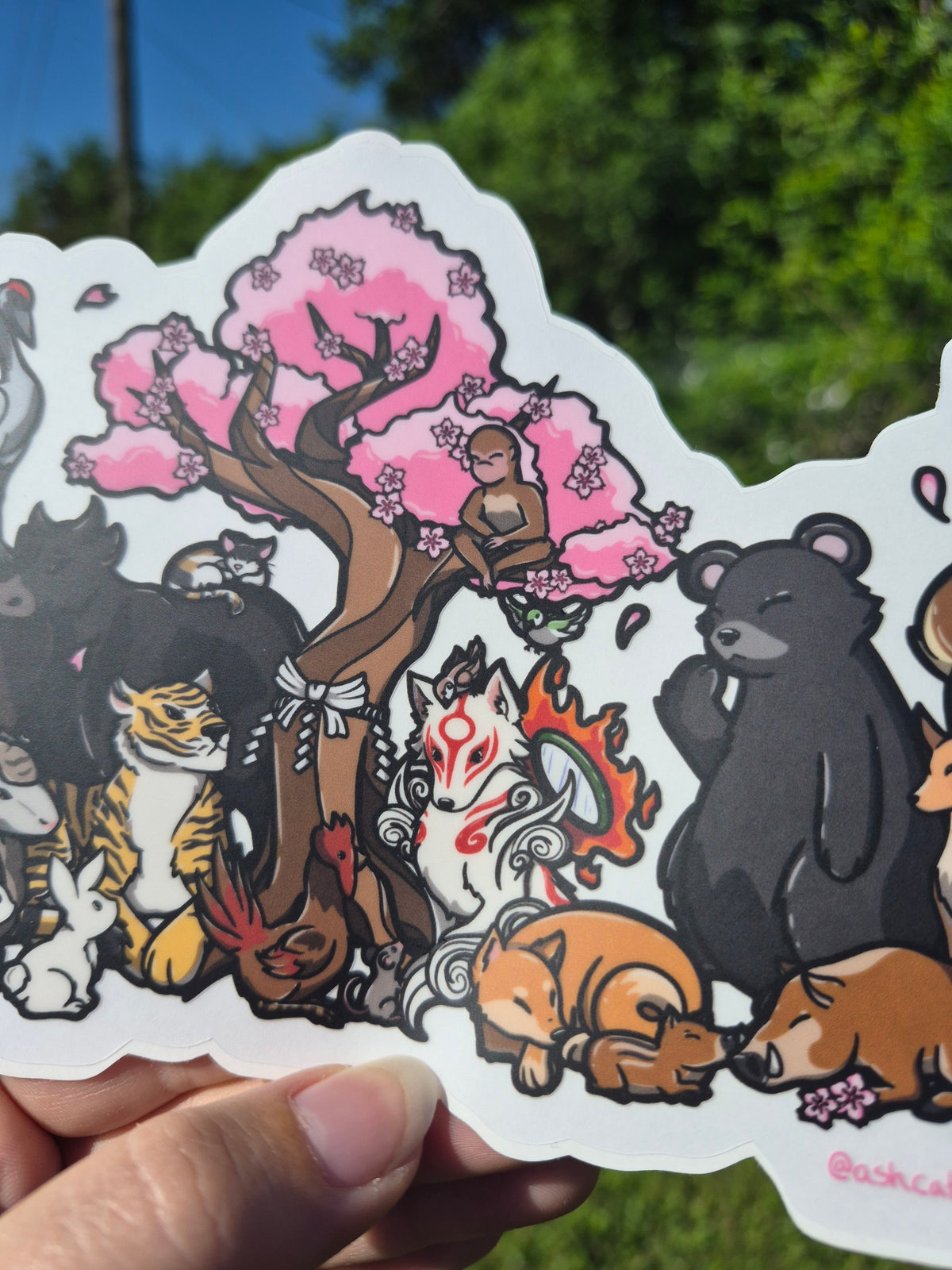 Celestial Praise 8" Clear Matte Sticker