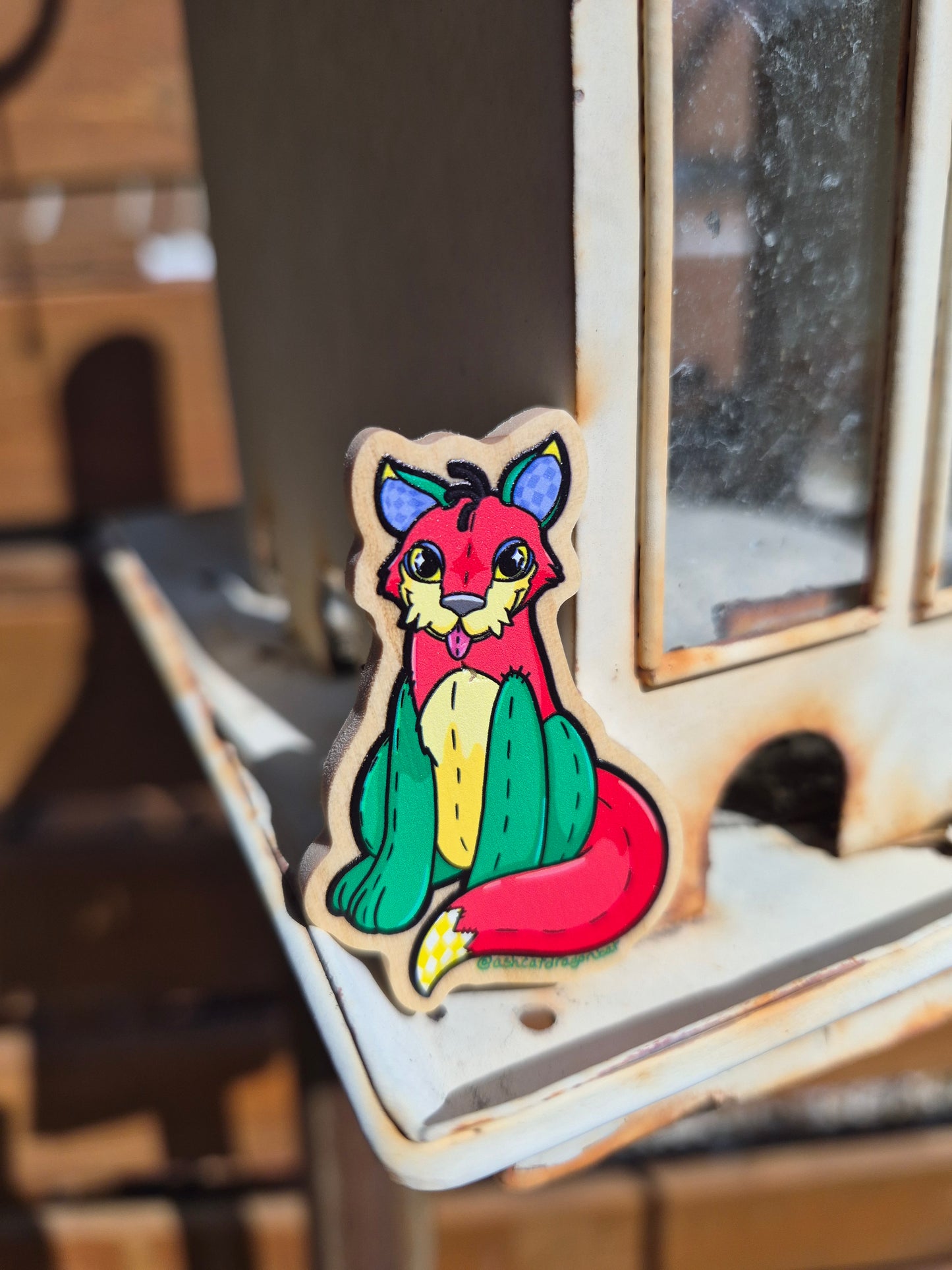 Plushie Virtual Pet 2" Wooden Pin