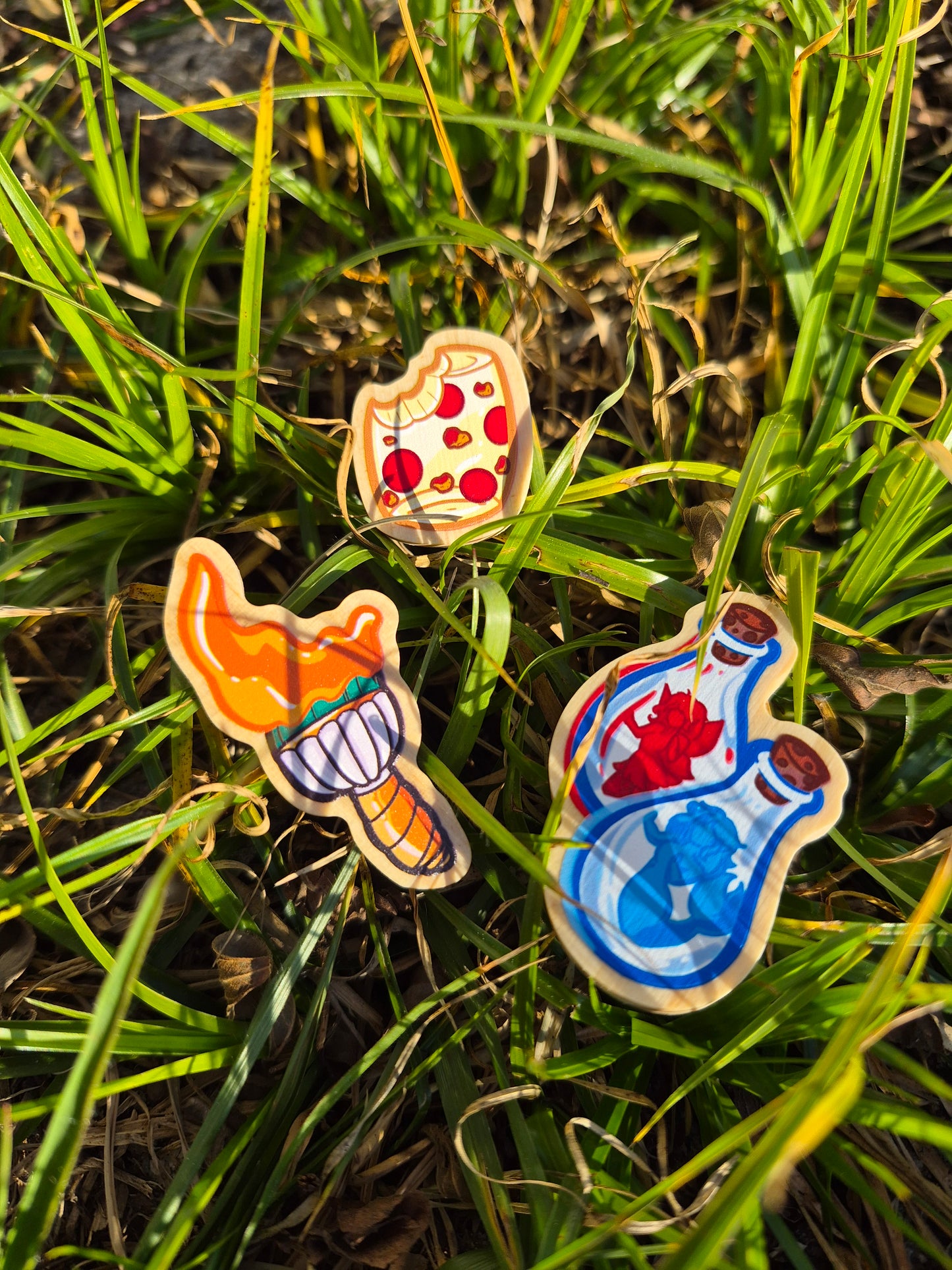Virtual Pet Items Wooden Pin Filler Set