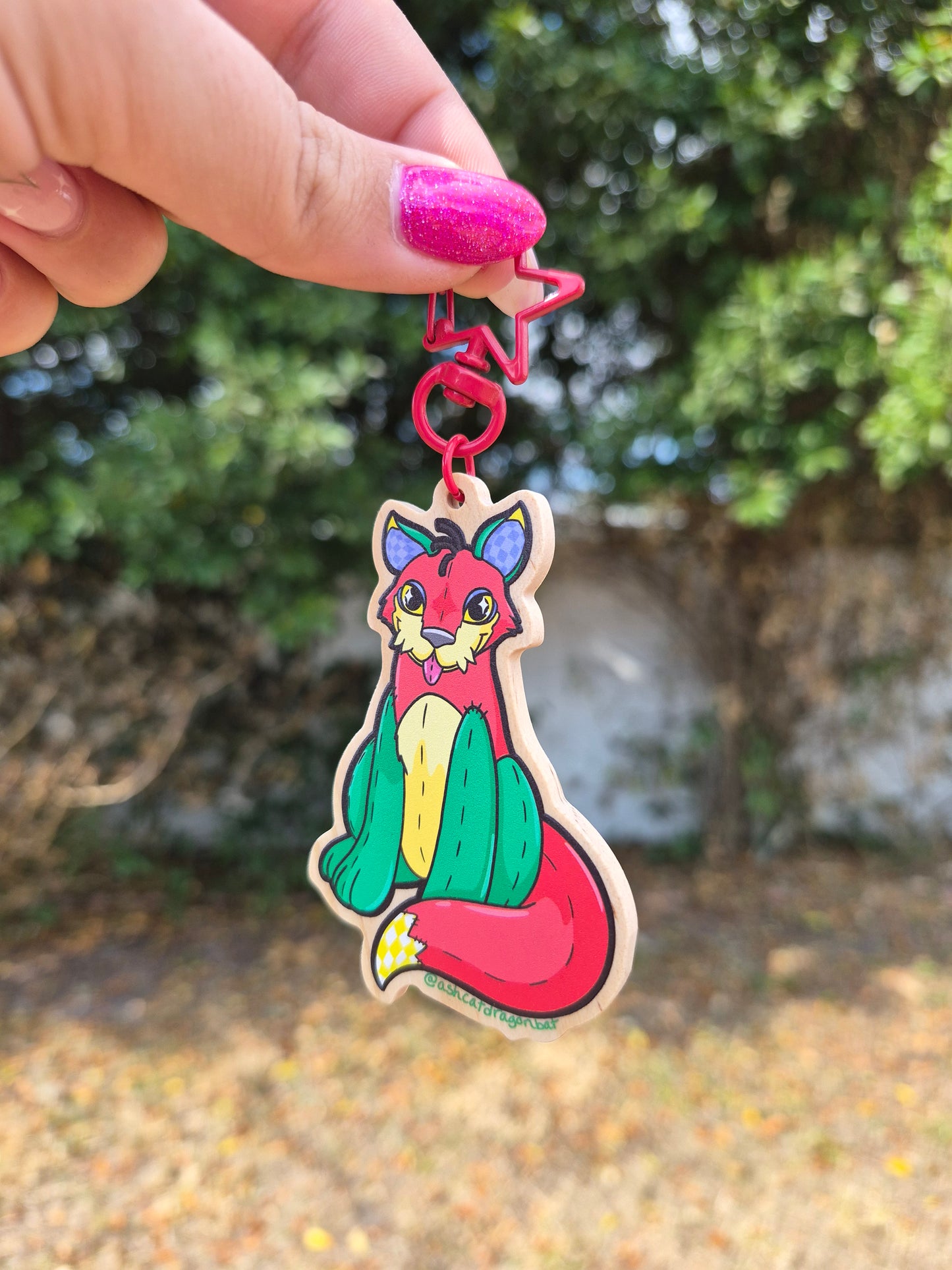 Plushie Virtual Pet 3" Wooden Charm