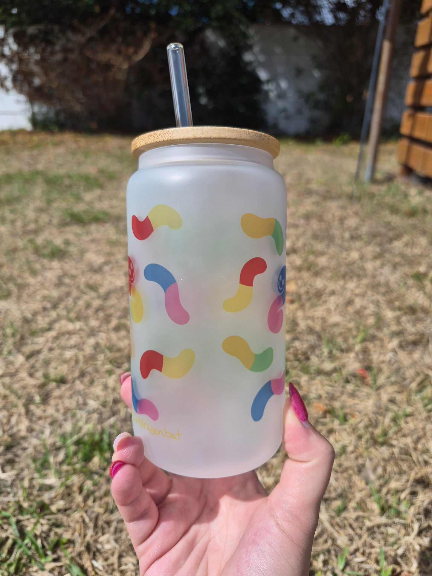 Cup O' Worms 16oz Glass Can